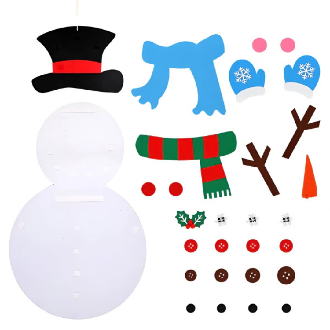 WallSnowman - Kreativni set od filca sa sneškom