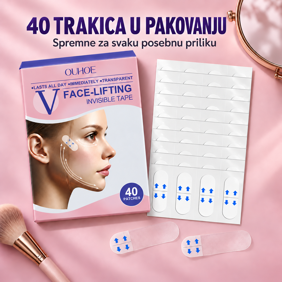 LiftUp - Nevidljive trakice za zatezanje lica (40 komada)