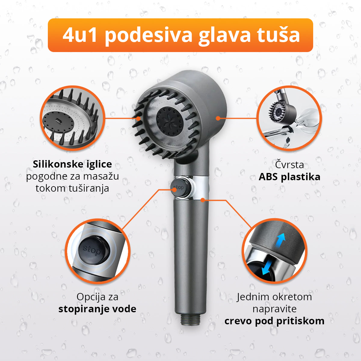 HydroRelax - Podesiva glava tuša