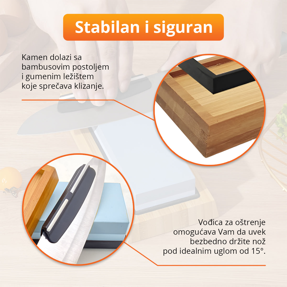 SharpPro - Profesionalni kamen za oštrenje noževa