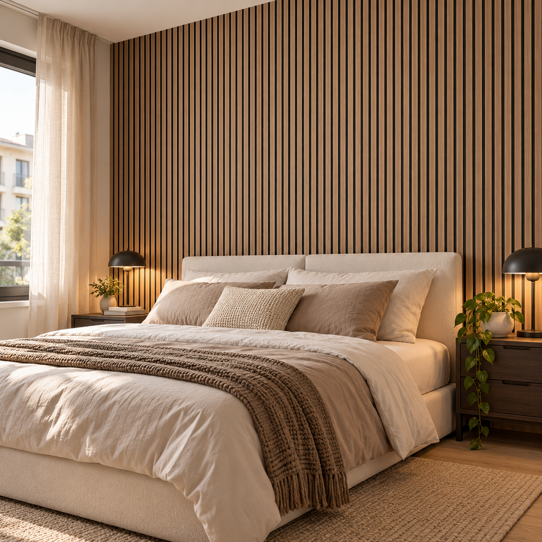WoodWall - Samolepljiva tapeta sa izgledom letvica (300cm x 45cm)