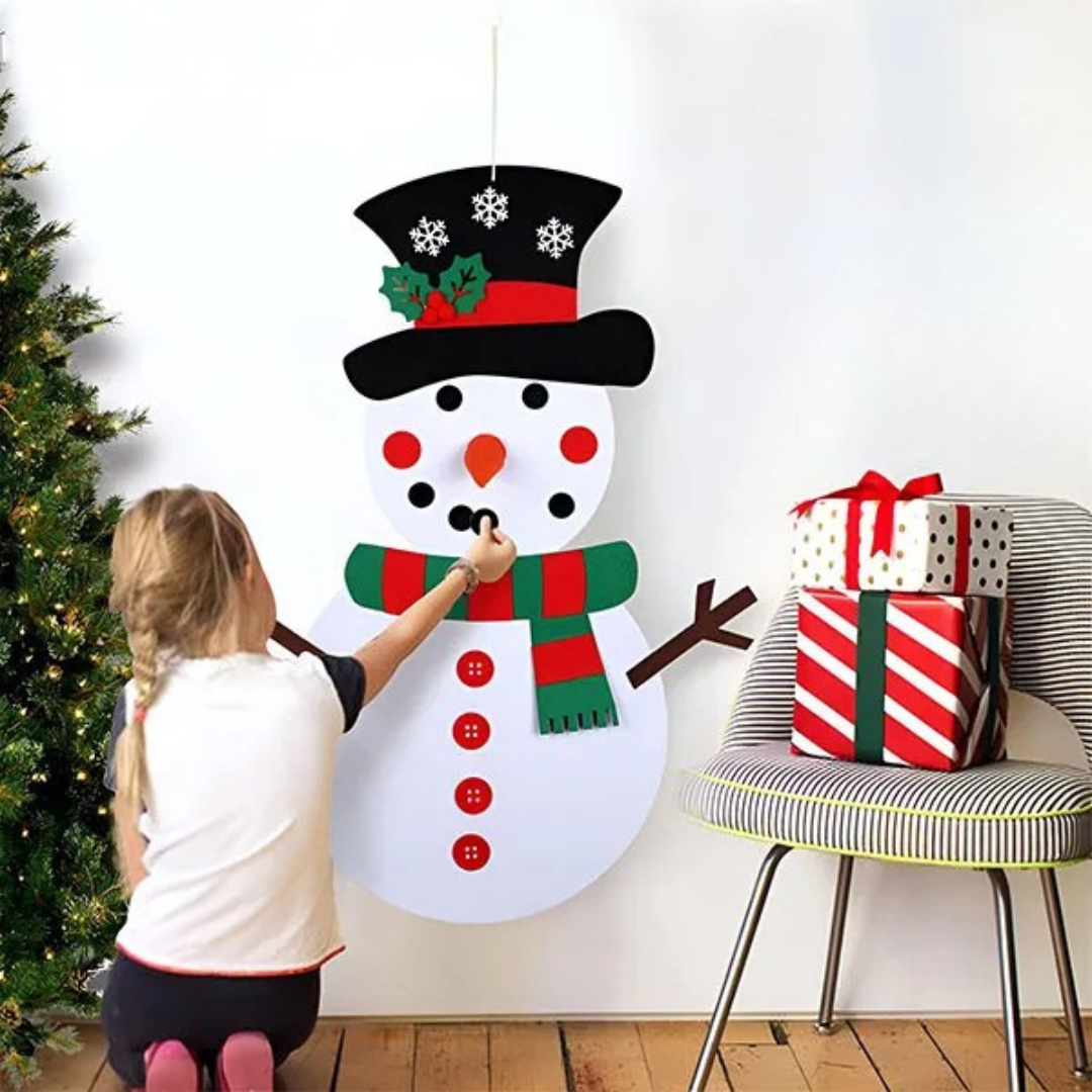 WallSnowman - Kreativni set od filca sa sneškom