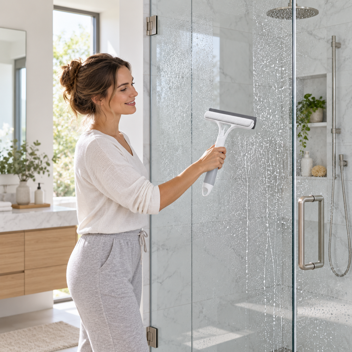 GlassMate - 2u1 brisač za stakla sa pumpicom