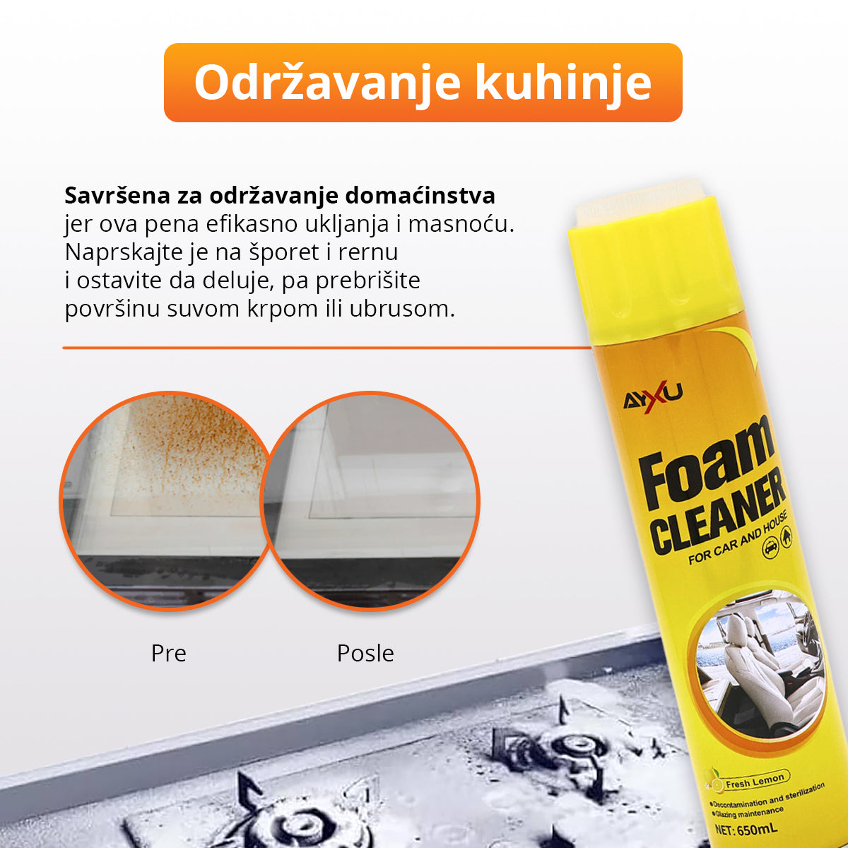 FoamCleaner - Višenamenska aktivna pena za čišćenje