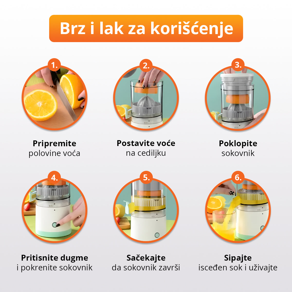 VitaPress - Bežični sokovnik za lako ceđenje voća