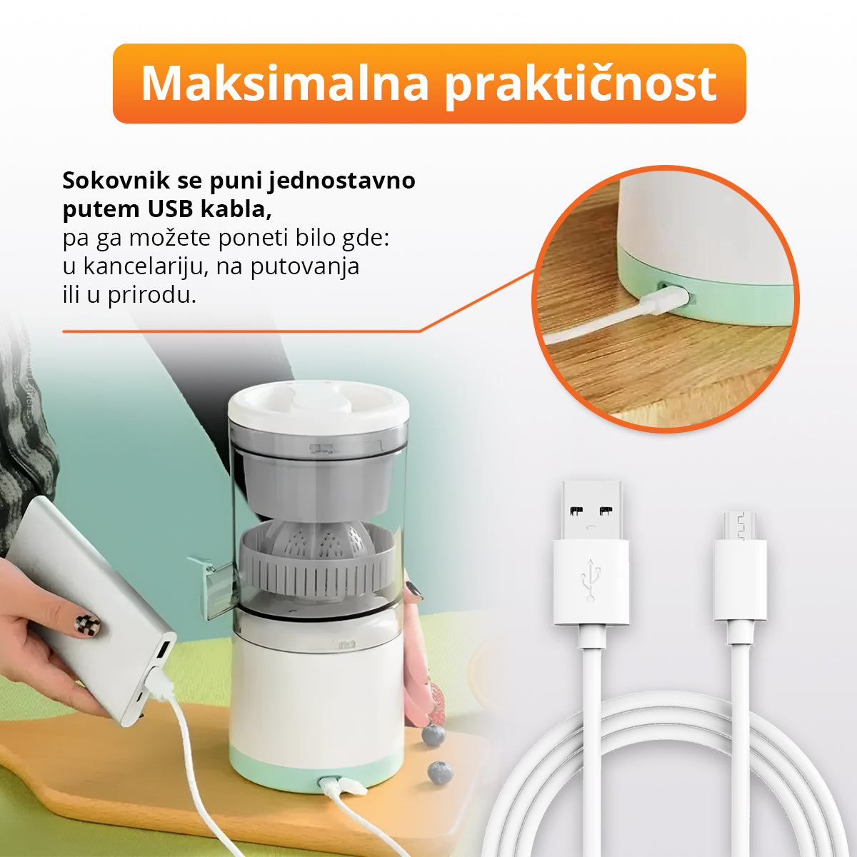 VitaPress - Bežični sokovnik za lako ceđenje voća