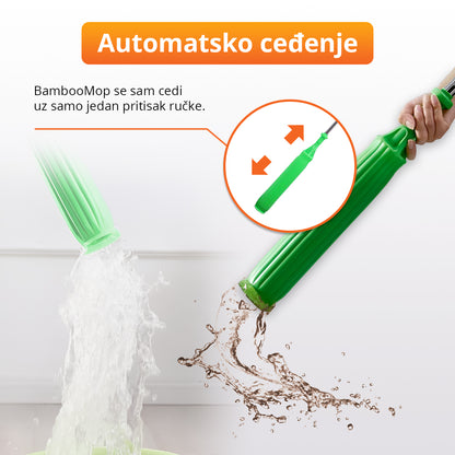 BambooMop - Brzoupijajući mop sa automatskim ceđenjem