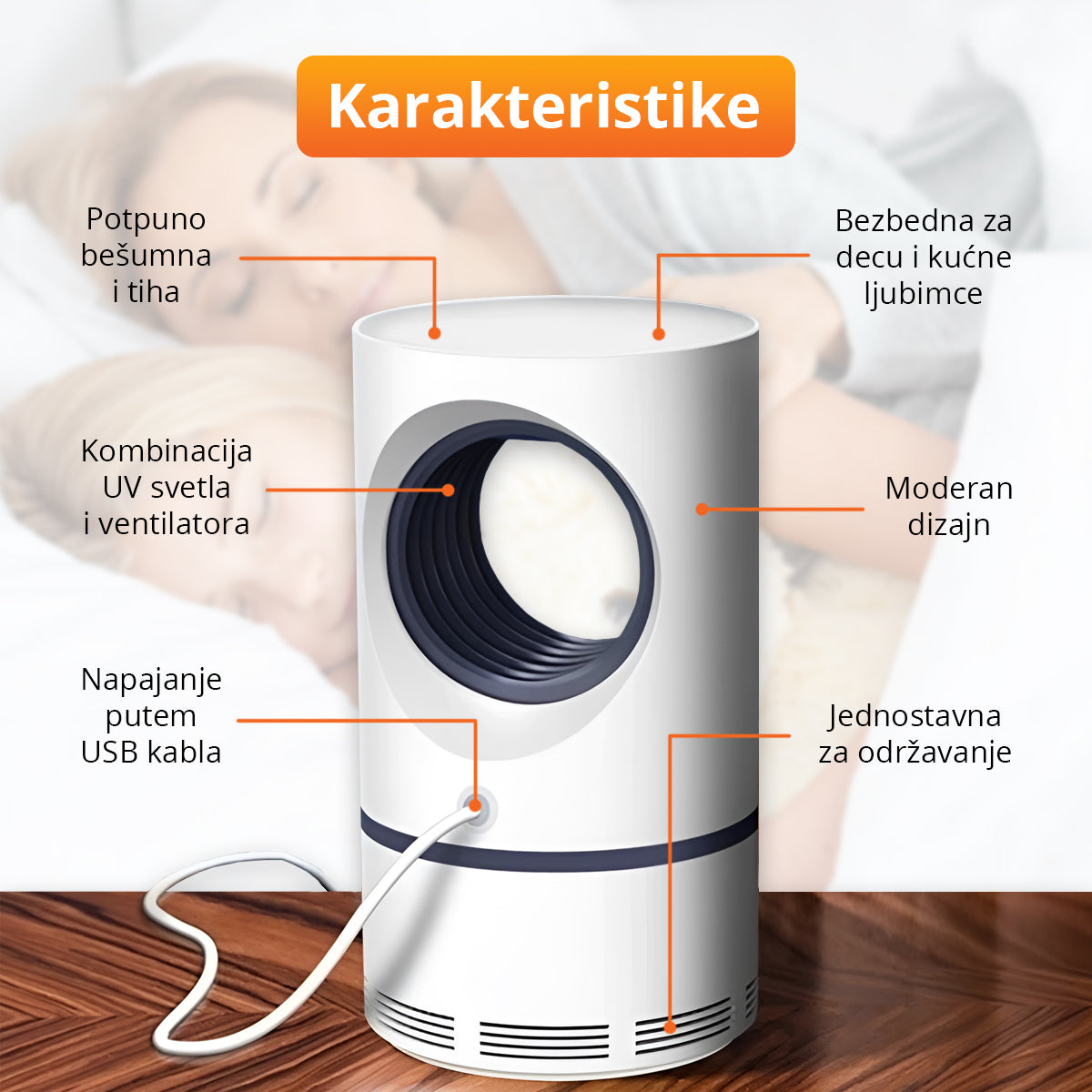 BuzzOff - UV lampa za hvatanje komaraca