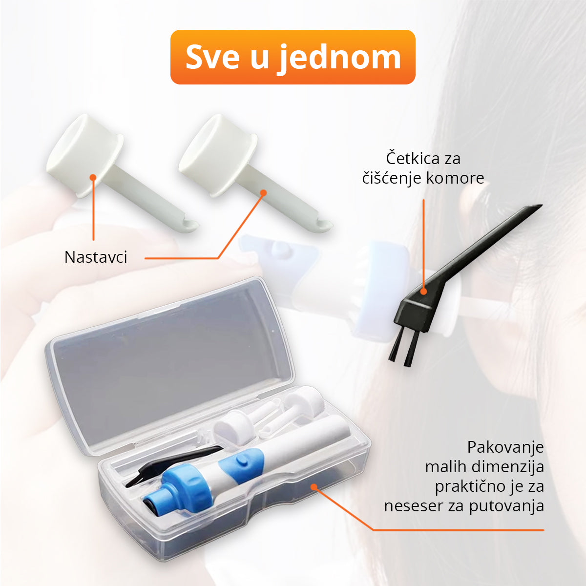 EarVac - Električni uređaj za usisavanje voska iz ušiju