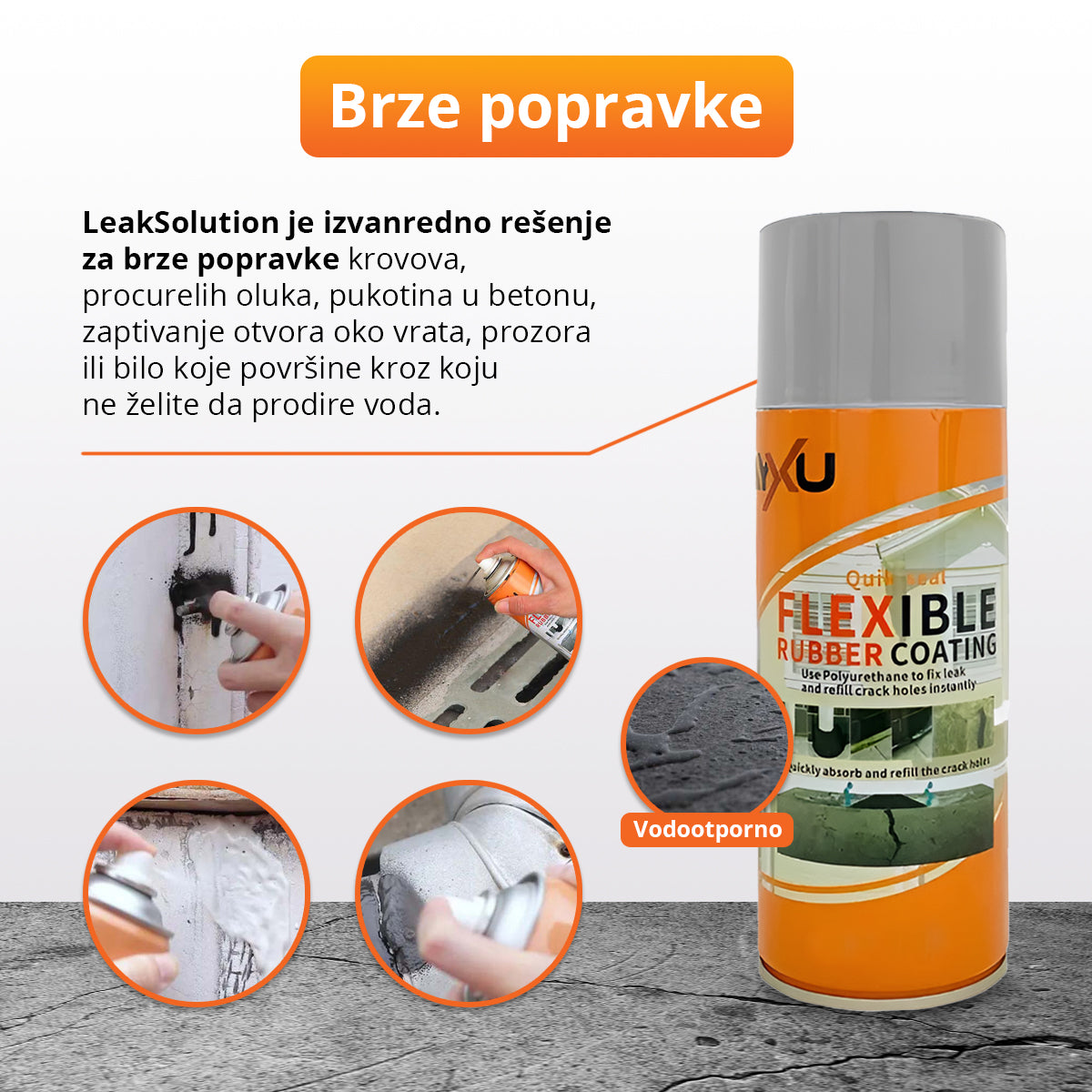 LeakSolution - Vodonepropusni sprej za pukotine (700ml)