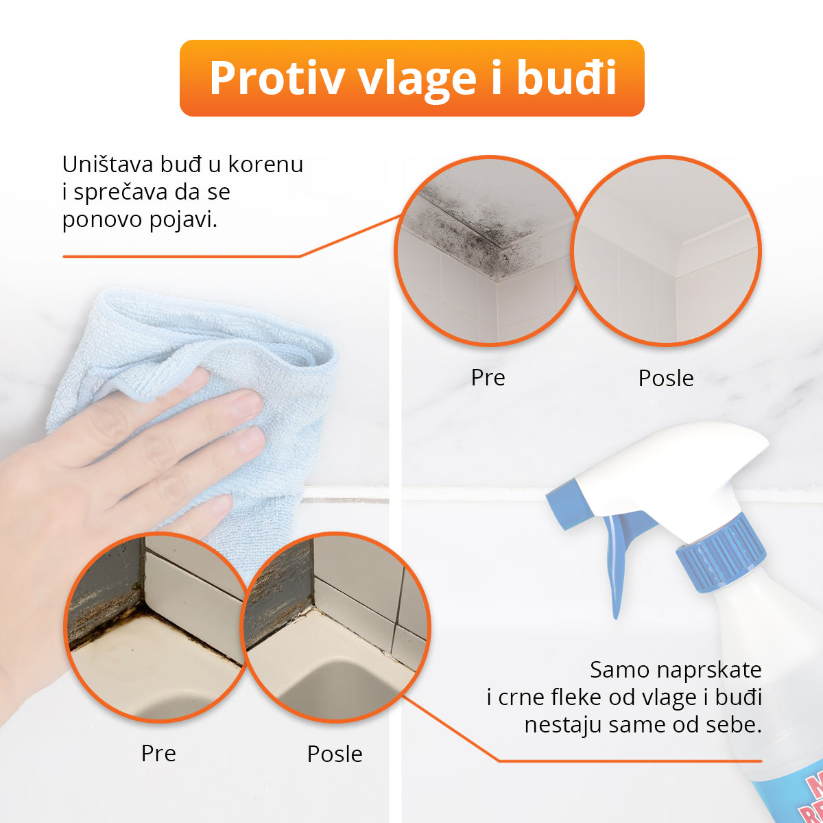 MoldRemover - Sredstvo za uklanjanje i prevenciju vlage i buđi (500ml)