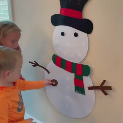 WallSnowman - Kreativni set od filca sa sneškom
