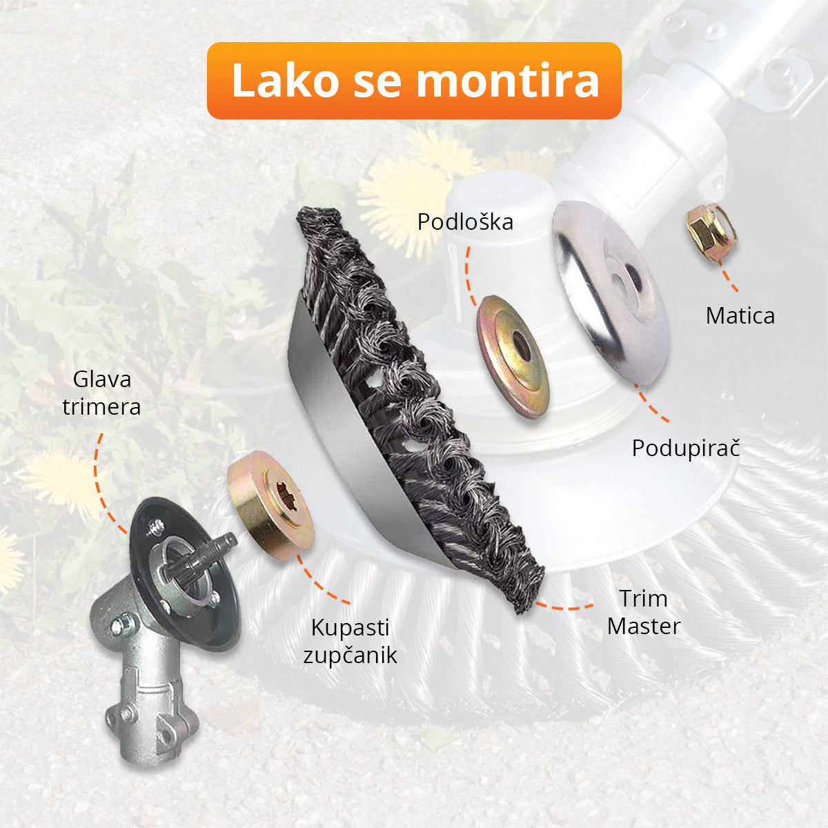TrimMaster - Žičana glava za trimer za uklanjanje korova