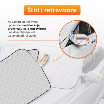 WinterShield - Zaštita za šoferšajbnu i retrovizore od snega i leda