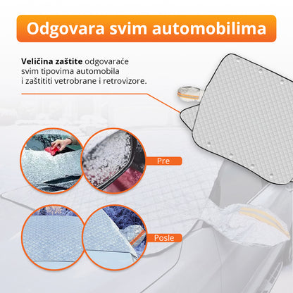 WinterShield - Zaštita za šoferšajbnu i retrovizore od snega i leda