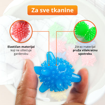 WrinkleFree - Kuglice za pranje i sušenje veša bez gužvanja (12 komada)